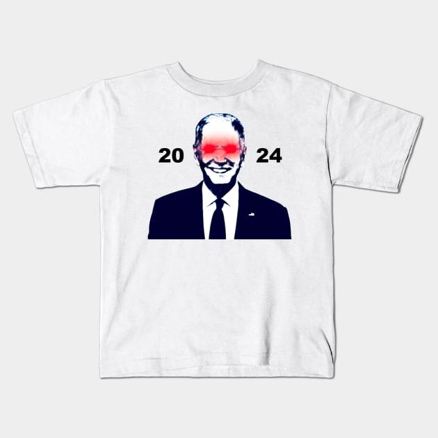 Dark Brandon 2024 Meme Biden Harris For President 2024 Kids T-Shirt by TrikoNovelty